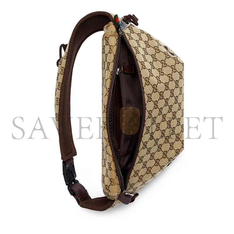 G*u*i gg canvas large belt bag 804262 (32*17*5cm)